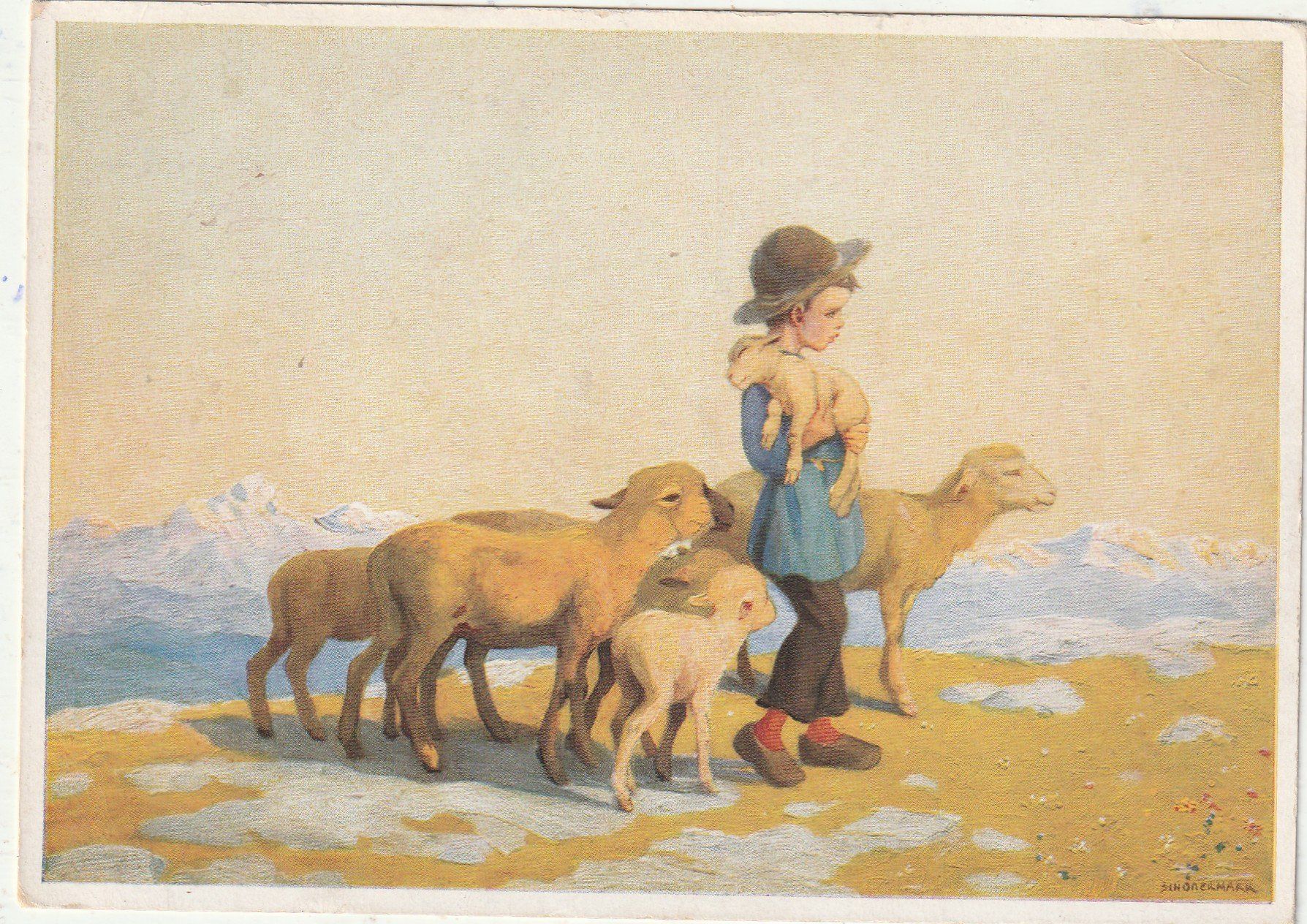 Cartes postales: Kleiner Schafhirt – D'occasion à Lumbrein par made02