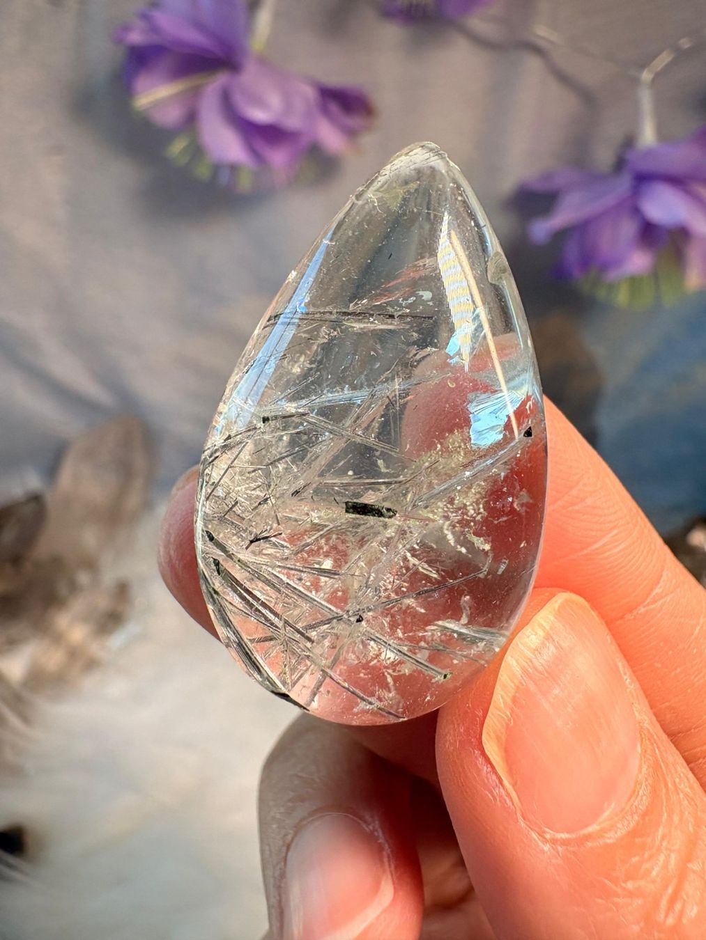 Minerali & Pietre curative: Rutil- Cabochons – Set aus 5 – Nuovo (secondo la descrizione) da Neuheim venduto da m.hald 4