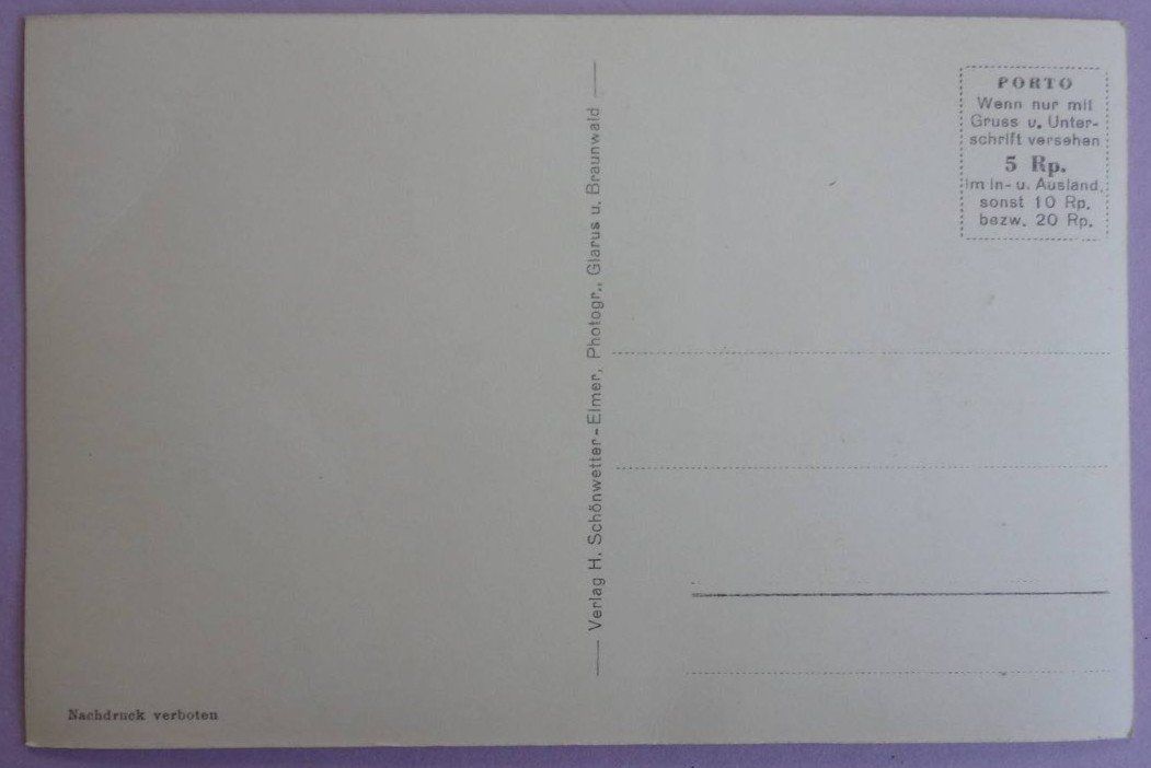 Cartes postales: Am Oberblegisee 1426 m ü.M. – Défectueux à Fétigny par Billy2miny 1