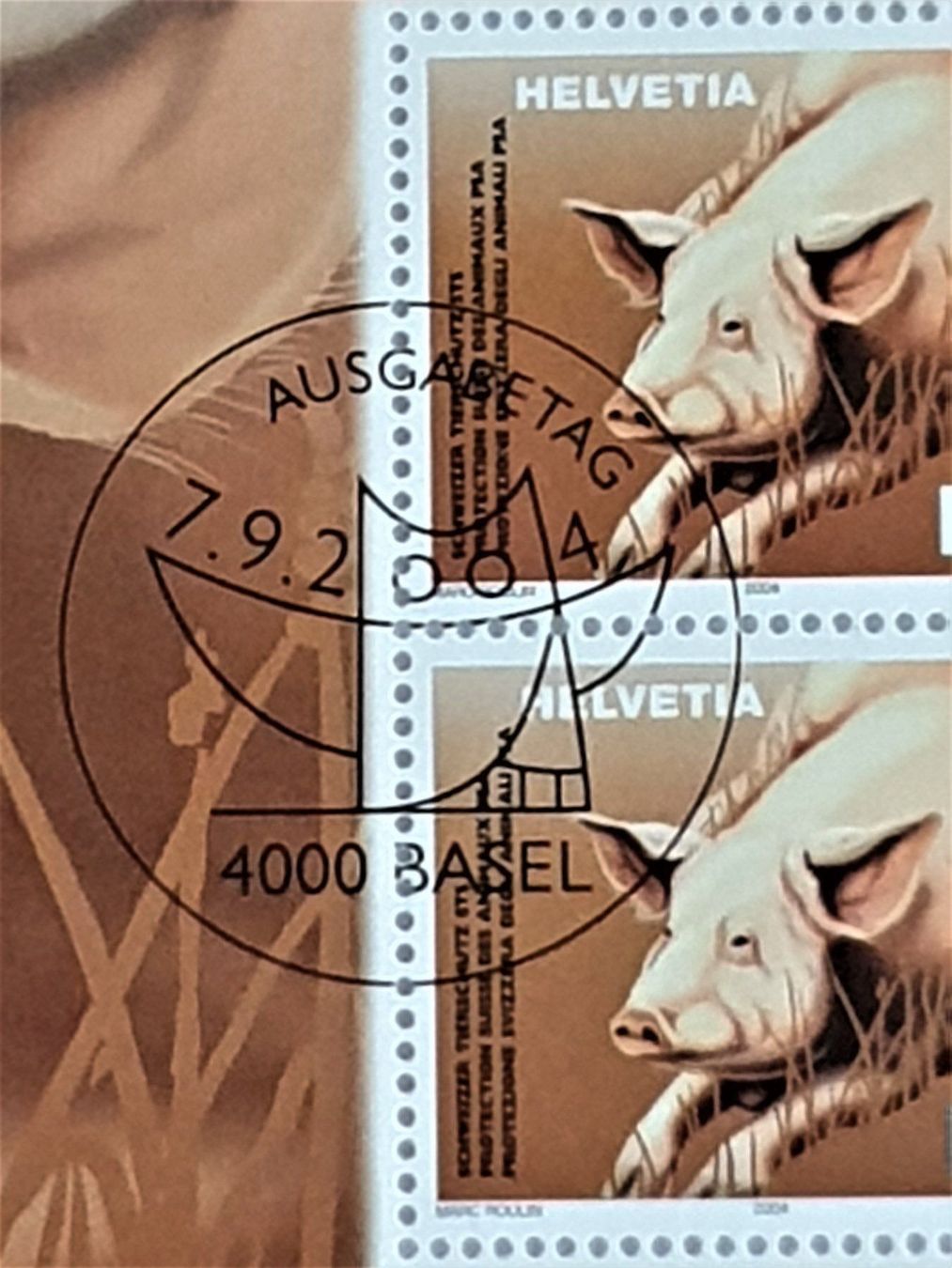 Alle Briefmarken: (153) Sondermarke "Schweizer Tierschutz" – Gebraucht aus Schwarzhäusern von Inot3 5