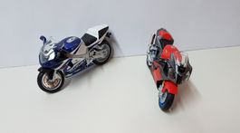 😎2 Model Motorräder Suzuki und Aprilia