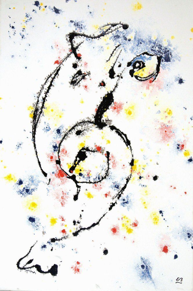 Gemälde: Informel Gemälde: Some little faces – Neu (gemäss Beschreibung) aus Fribourg von erw_68dx