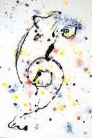 Informel Gemälde: Some little faces