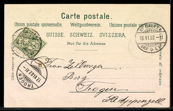 Cartes postales: AK St. Gallen, Rosenberg-Quartier – D'occasion à Berlin par bartko-reher 1