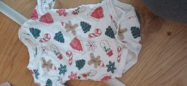 Baby Body weiss Weihnachtsmotive gr.68/74