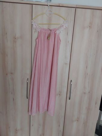 ISuesse Sommer Kleid, Gr. S, Rosa, mit Blumenapplikation.