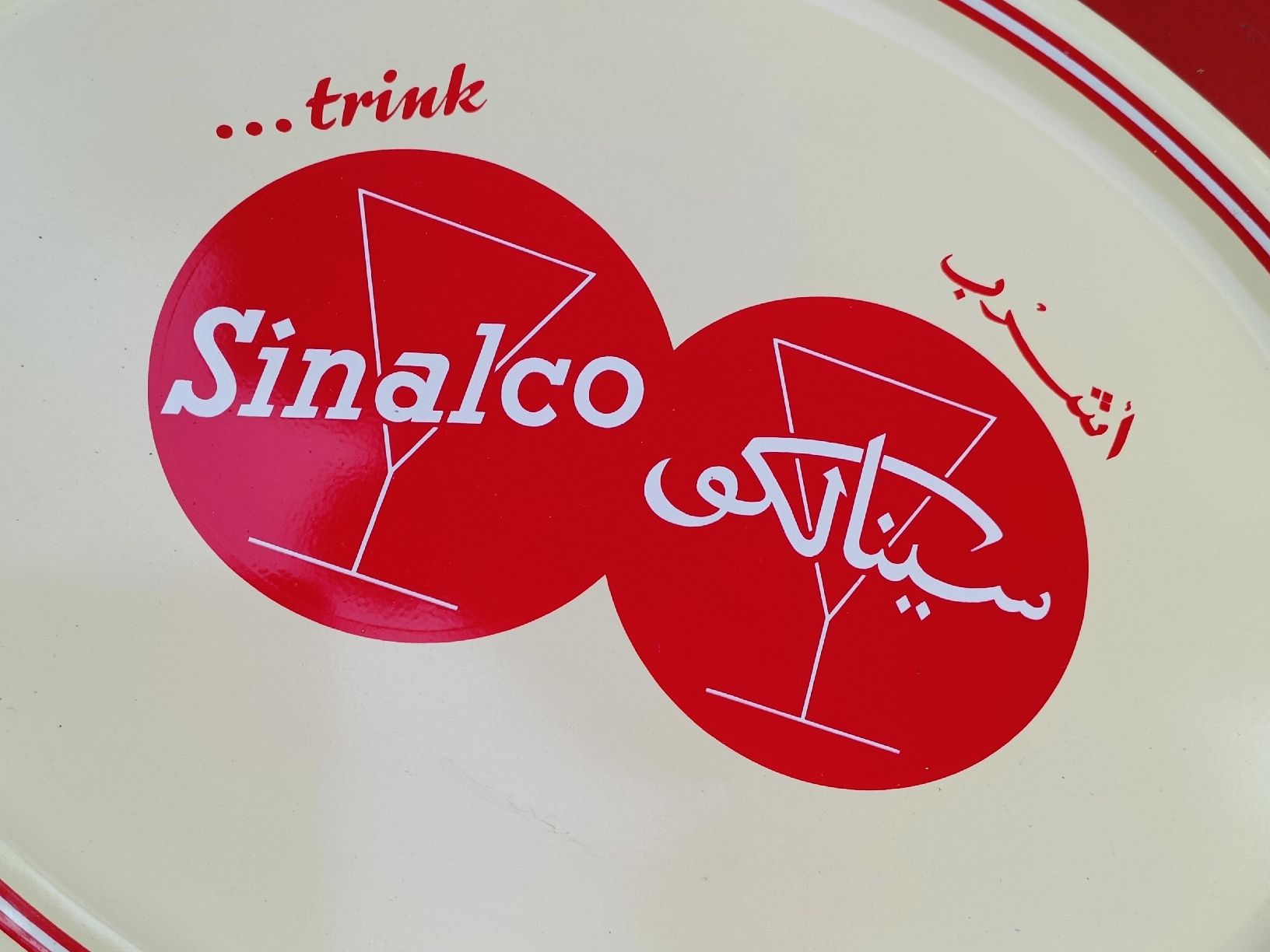 Sinalco Insegne: Vintage Werbe Tablar / Sinalco - Ausgabe ca. 1960 – Usato da Brugg AG venduto da Ente015 1