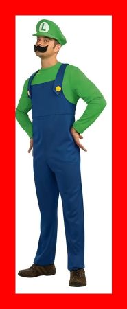Fasnachtskostüm Luigi für Erwachsene Grösse S Ninteno Switch