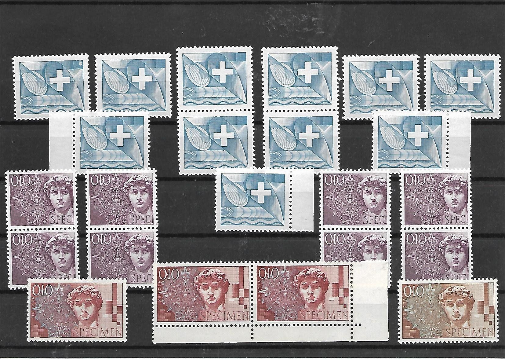 Tutti i francobolli: 1952 : Einmalige Sammlung mit 153 Versuchsdrucken – Nuovo (secondo la descrizione) da Reinach BL venduto da eiche419 5