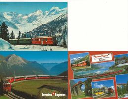 Bahn Bernina Bahn 3 AK  Motiv alle sehr gut erhalten