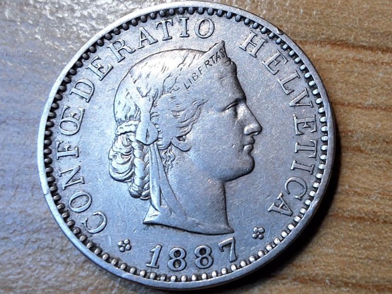 Tutti le monete: 20 Rappen 1887 – Usato da Münchenstein venduto da purbach1 6