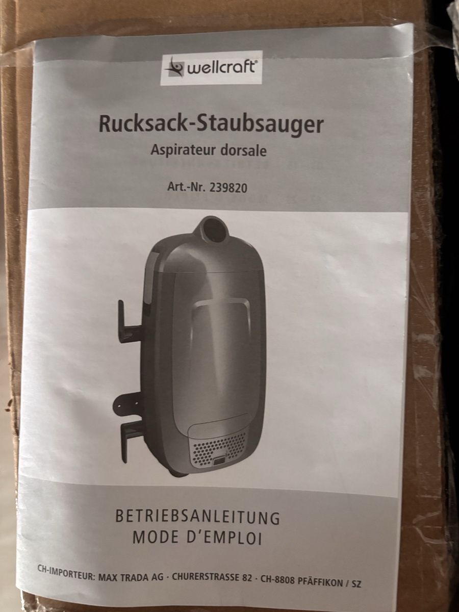 Wellcraft Aspirateurs & Accessoires: Wellcraft Rucksack-Staubsauger NEU – Neuf avec emballage d'origine à Matzendorf par lejandro01 4