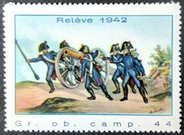 Feld Haubitzen Rgt 44, Aufdr blau, 2.WK, Wi Art 238