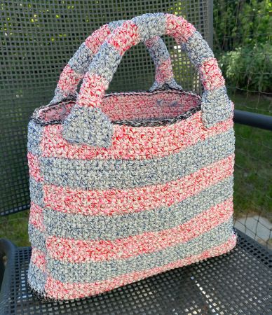 Tasche / Einkaufstasche, selbstgemacht aus Packschnur