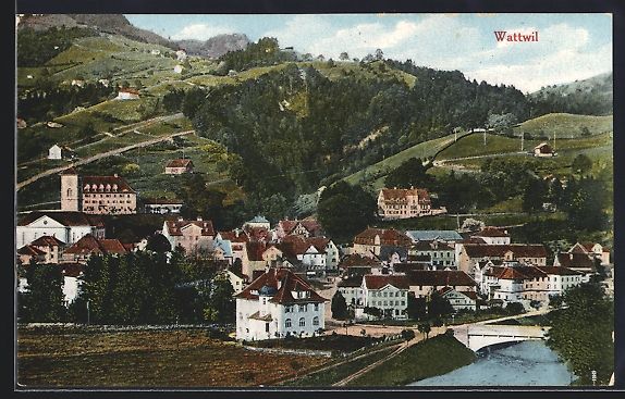 Cartes postales: AK Wattwil, Ortspartie – D'occasion à Berlin par bartko-reher