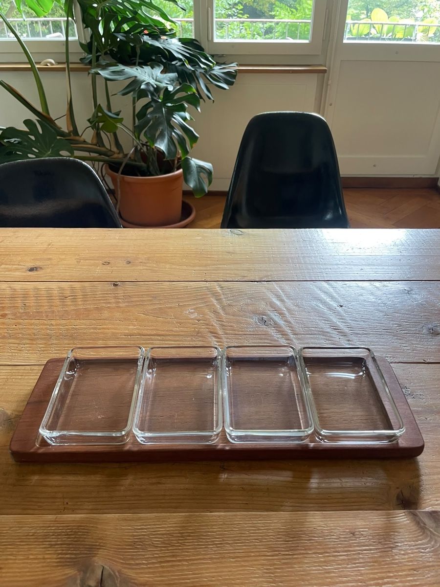 Piatti di portata: Vintage Tablet Teak Aperitif-Set  – Usato da Biel/Bienne venduto da Jilo 2