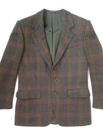 Ermenegildo Zegna - kariertes 80s Vintage Sakko Blazer Gr.48