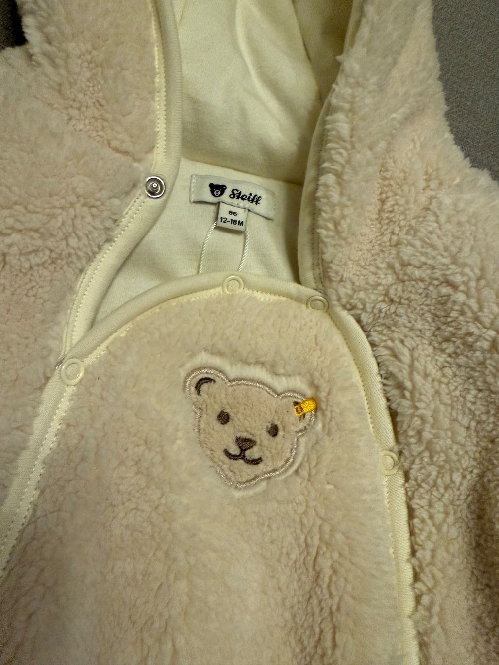 Pagliaccetti: Steiff Teddyanzug / Fleece Einteiler Gr. 86 – Nuovo (secondo la descrizione) da Ardez venduto da 2004ankek 3