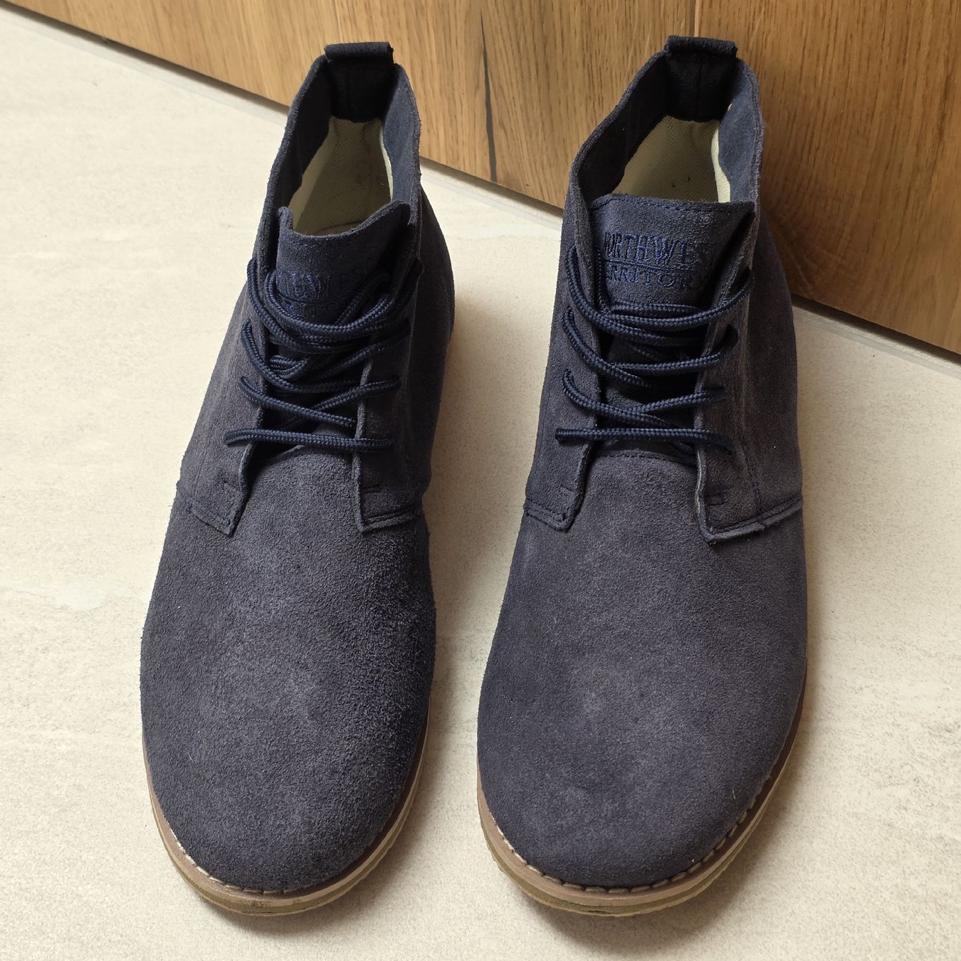 Scarpe da uomo: Herren Stiefel dunkelblau Grösse 46  – Nuovo (secondo la descrizione) da Rheinsulz venduto da Gilea 2
