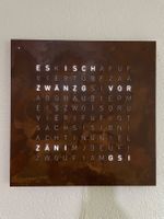 Wortuhr (48.5cm * 48.5cm) - Rost