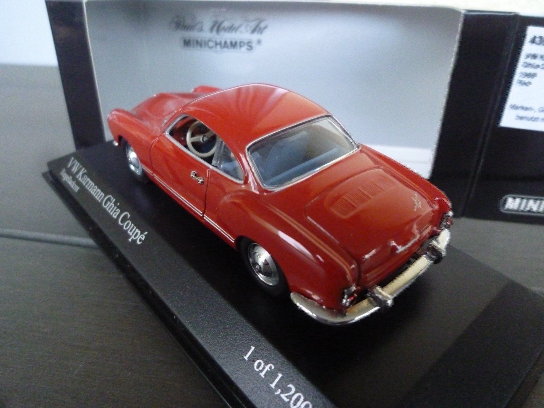 Minichamps Modellini d'auto: VW Karmann Ghia Coupè (1966) – Nuovo e nell'imballaggio originale da Flawil venduto da Imperiosud 3