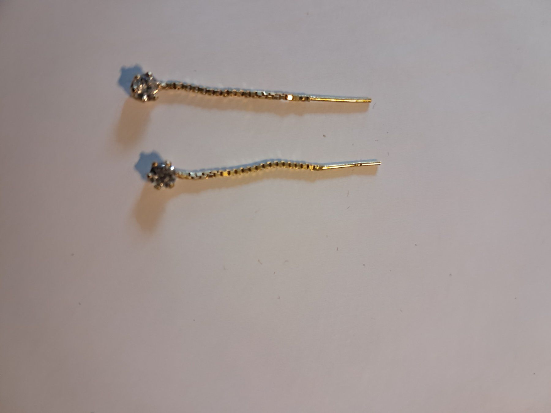 Orecchini pendenti & Orecchini a lobo: Gelb Gold Ohrring und diamant – Nuovo (secondo la descrizione) da Glattbrugg venduto da mah_c5jk 2