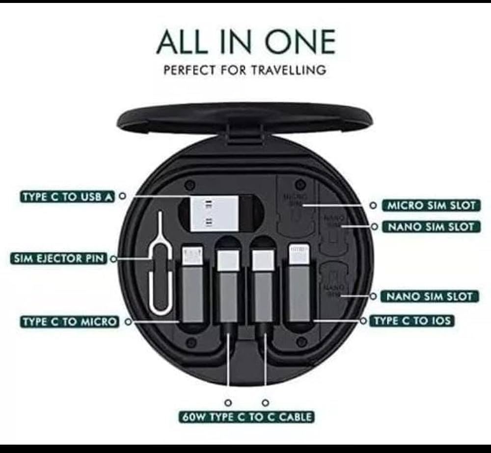 Unità & Adattatore: USB-C Ladekabel + Adapter für Micro USB, USB-A-C Sim-Nadel – Nuovo (secondo la descrizione) da Basel venduto da MY.AIRPODS.SHOP 9