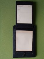 Vintage schwarzer Leder Wochenplaner
