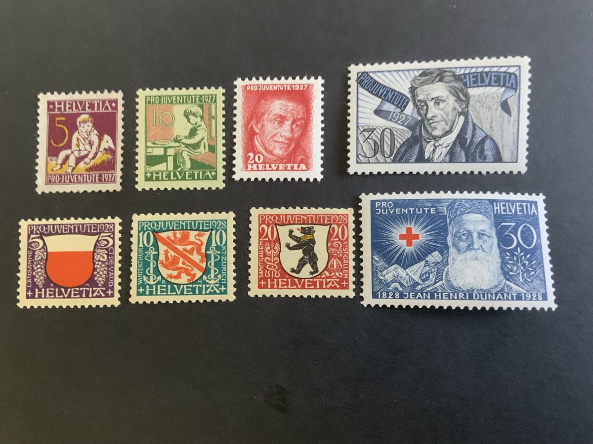 Tutti i francobolli: Briefmarken Schweiz, Pro Juventute 1927/28 – Nuovo (secondo la descrizione) da Binningen venduto da chr_cr5n
