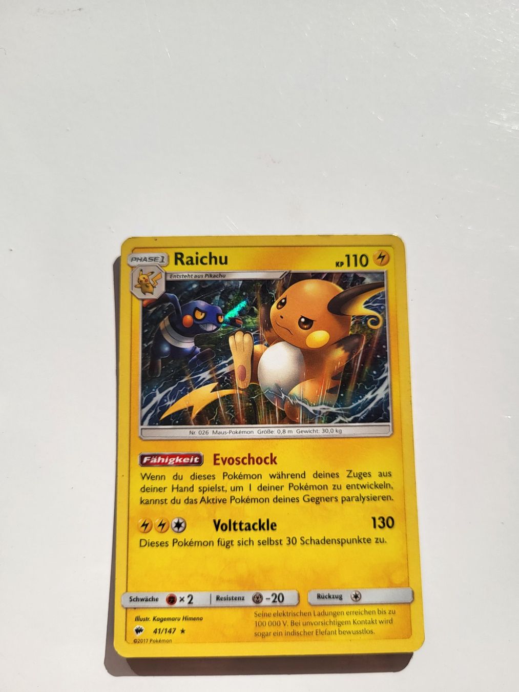 Pokémon Cartes à collectionner: Raichu (Burning Shadows 41/147) – D'occasion à Erlenbach ZH par ram_mjn5 1