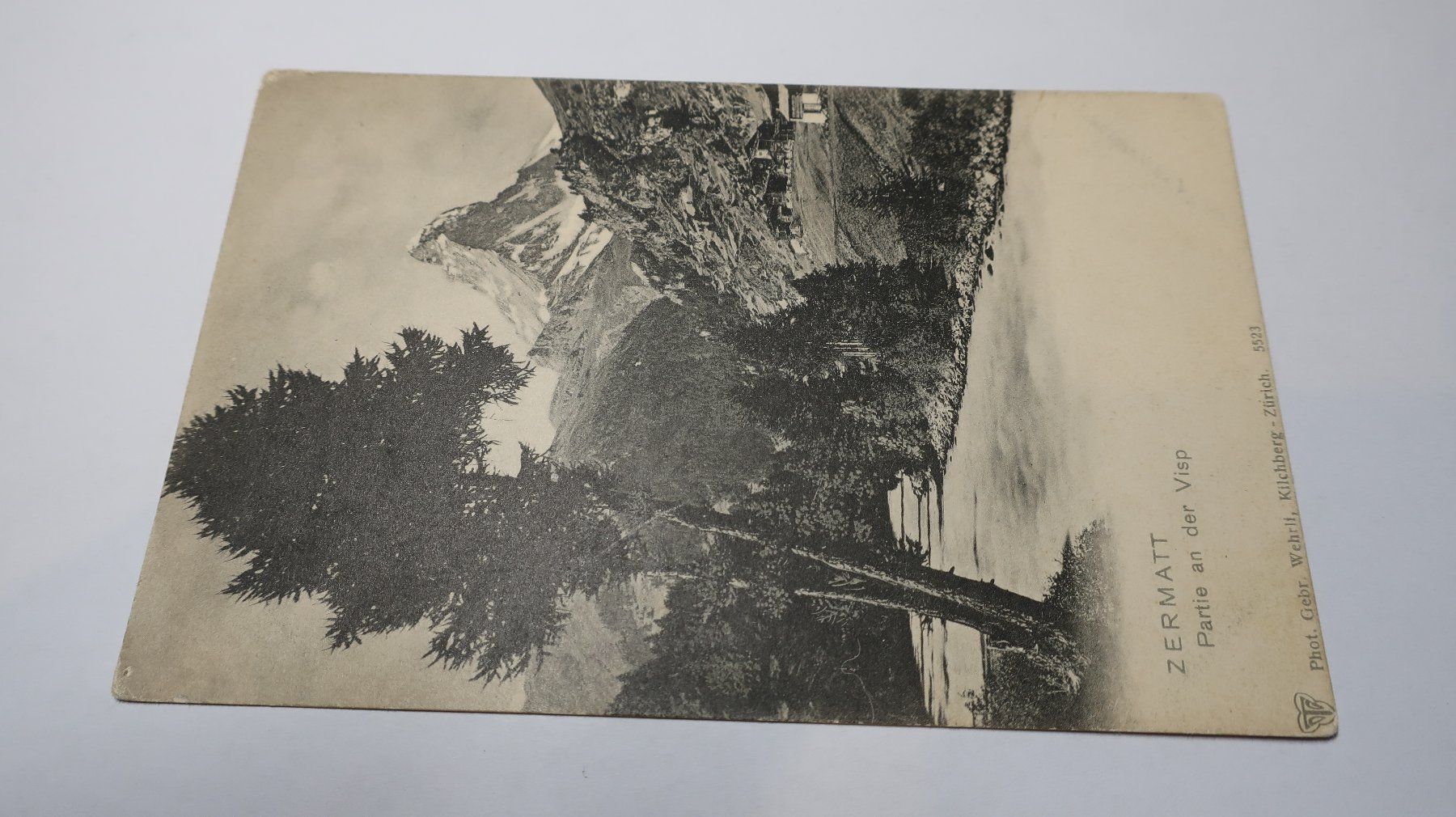 Ansichtskarten: Zermatt Partie an der Visp – Gebraucht aus Cormoret von Pascalll2001 1