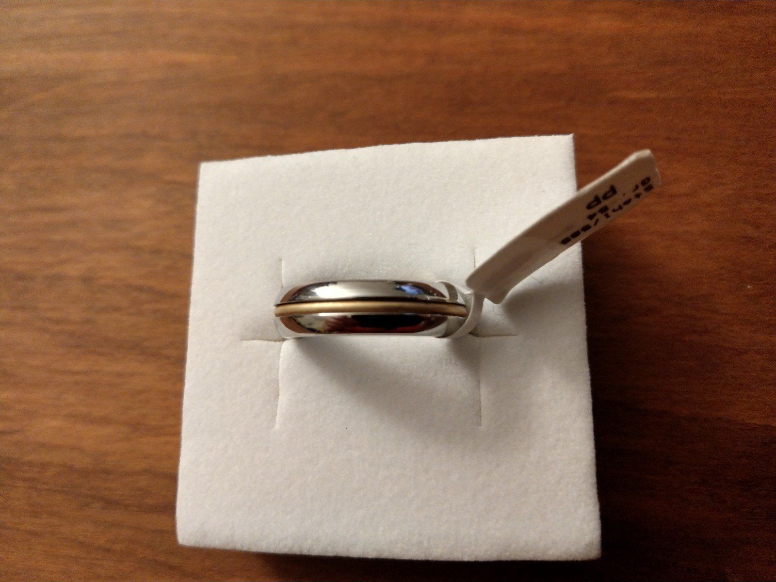 Ringe: Ring Stahl mit Gold, NEU, Gr. 54 – Neu und originalverpackt aus Köniz von Kakadu22 2