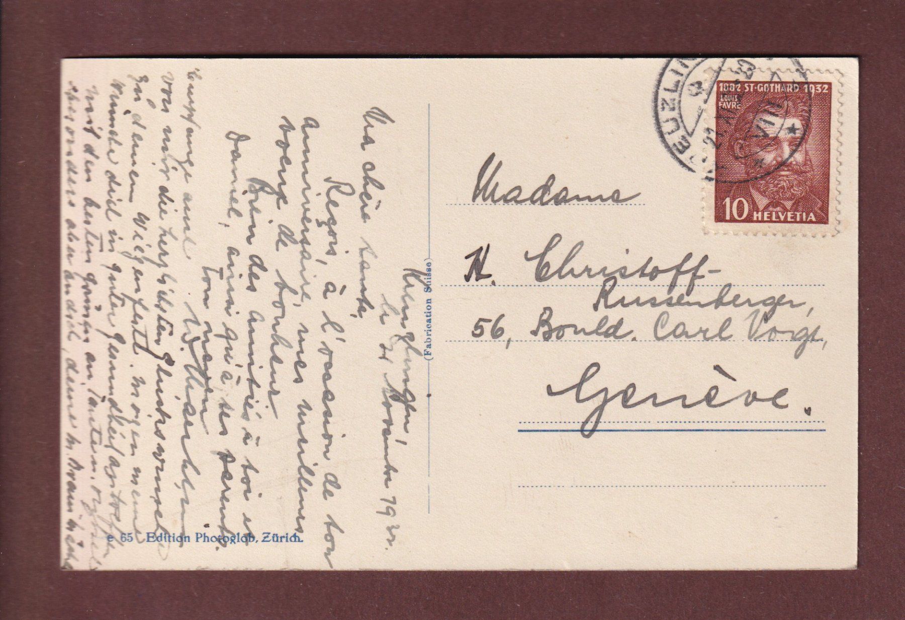 Ansichtskarten: Am BODENSEE - 1932 – Gebraucht aus Pully von nicecards-shop 1