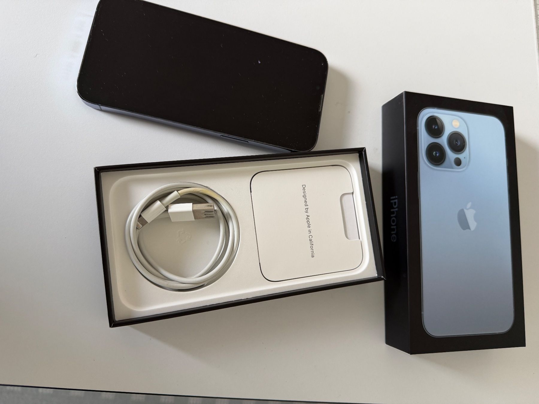 Apple Handys / Smartphones: Apple iPhone 13 Pro hellblau gebraucht im Originalkarton – Gebraucht aus Riken AG von hardworker 3