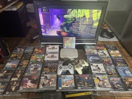 Console PS1 mini + 2 manettes + 1 carte mémoire + 35 jeux co