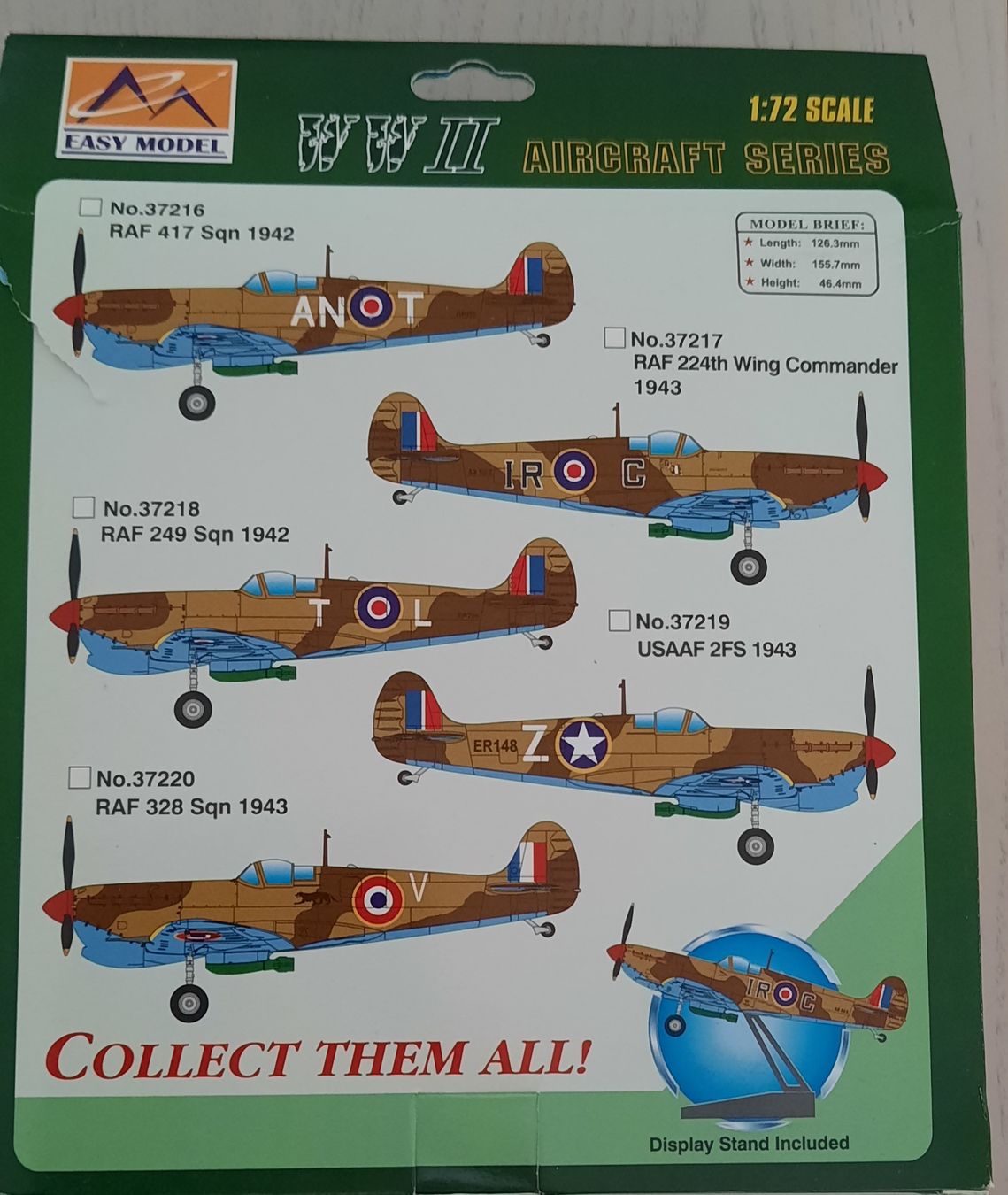 Modellbausätze & Standmodelle: "Spitfire" MK V/TROP – Neu und originalverpackt aus Engelburg von Clictop 1