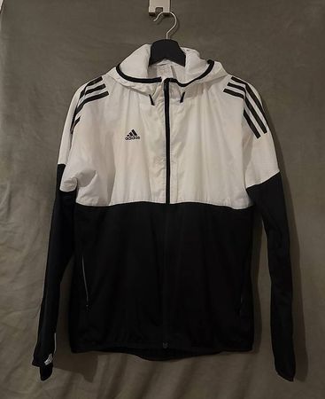 Original Adidas Windbreaker / Trainingsjacke mit Kapuze