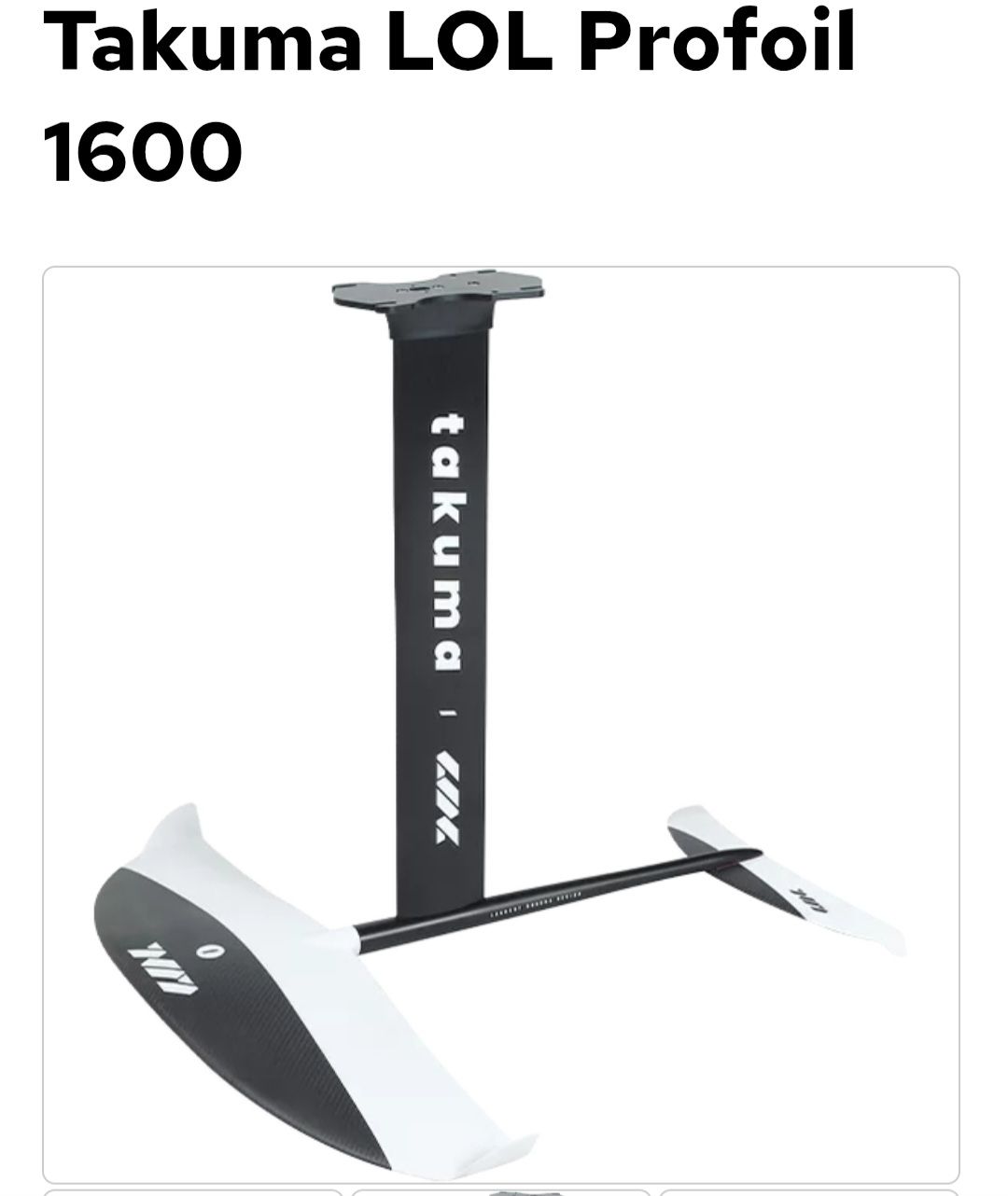 Surfboards & Schwimmbrette: Takuma LOL Foil 1600 Plus 1900 Front Wing – Neu und originalverpackt aus Zürich von emanbaumi 1
