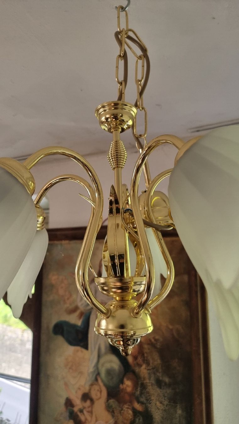 Lampen: 5 Armige Lampe,guter Zustand – Gebraucht aus Sils im Domleschg von platin01 5