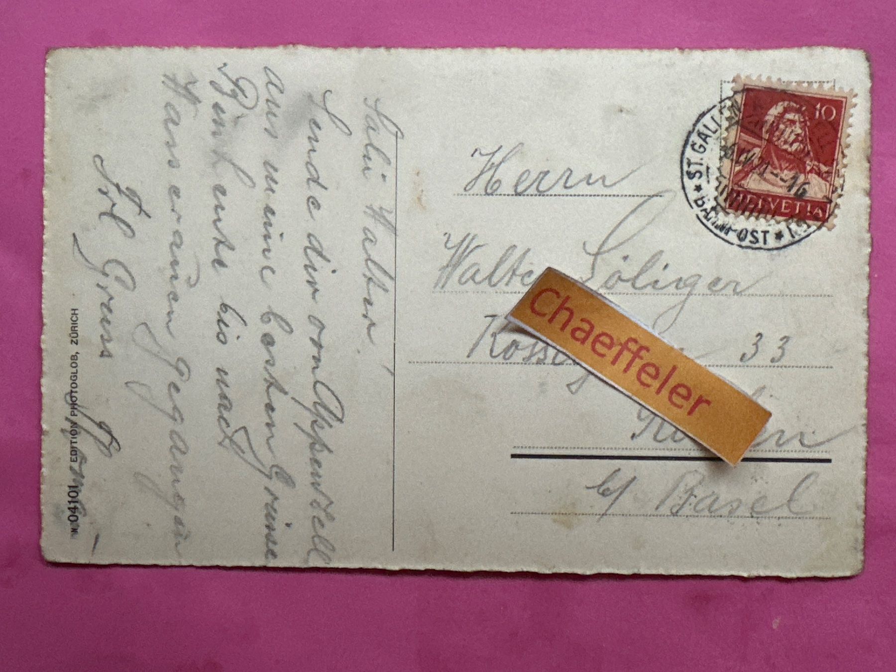 Cartes postales: 1921 Säntisbahn - Weissbad mit Säntis – D'occasion à Zürich par Chaeffeler 1
