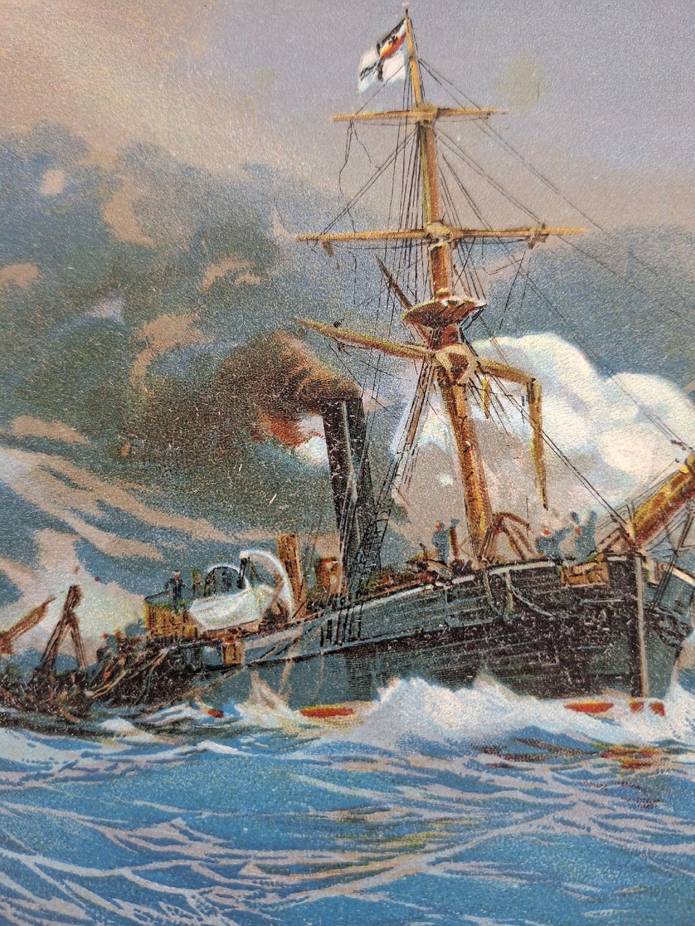 Posters & Illustrations: alter Druck, Kanonenboote, Nautik  – D'occasion à Grindelwald par carro5 1