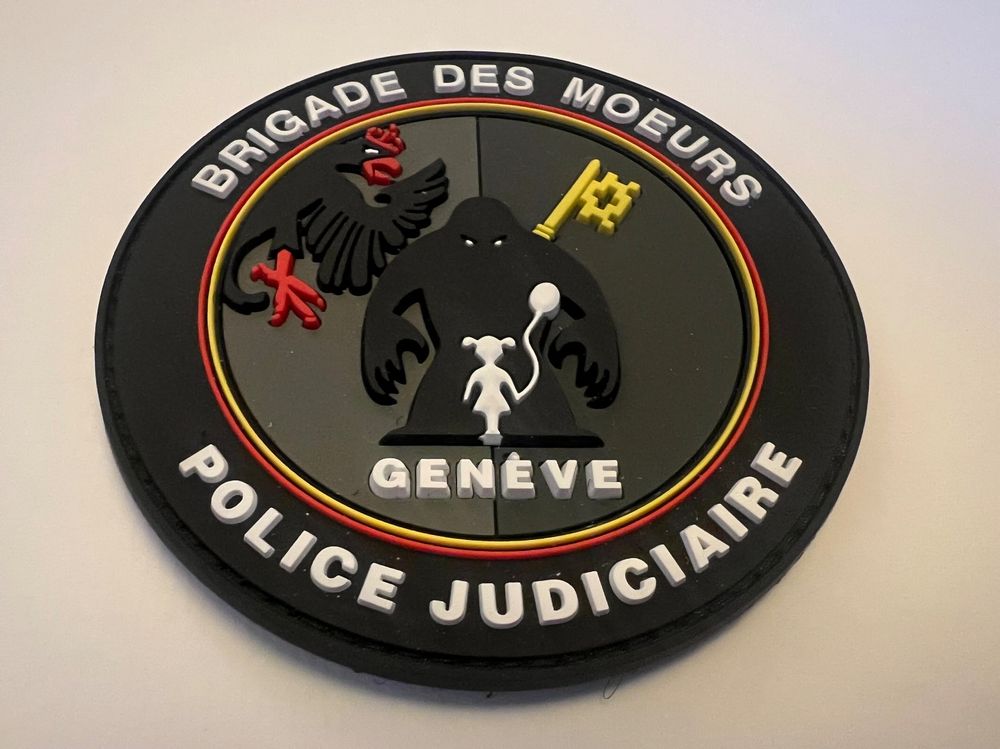 Badge original en PVC avec velcro (Brigade des Mœurs) (Neuf (Voir ...