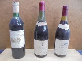 Vintage Weine Frankreich. Rotwein, 1959 - 1992, Baur au Lac