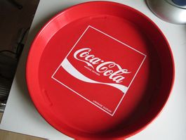 Coca-Cola Serviertablett Vintage Metall Rot Alles Signiert