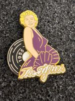 Pin Brosche Badge goldfarben, 2 Stk., Marilyn Monroe