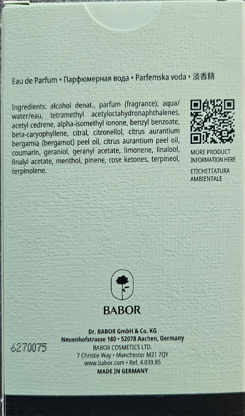 Babor Profumi & Eau de Toilette: Babor Agathist - Eau de Parfum 50ml  🌟neu🌟 – Nuovo e nell'imballaggio originale da Eglisau venduto da tinka06 2