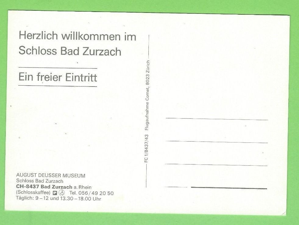 Cartoline postali: Schloss Bad Zurzach – Nuovo (secondo la descrizione) da Zürich venduto da t24_de 1