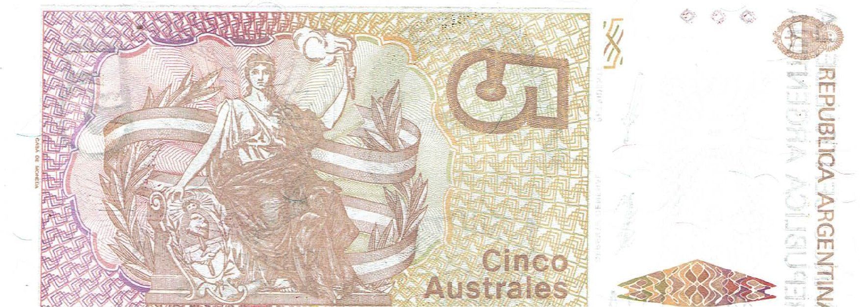 Banconote: Argentinien 5 Australs 1989 P-324b UNZ – Nuovo (secondo la descrizione) da Steffisburg venduto da ber_8htf