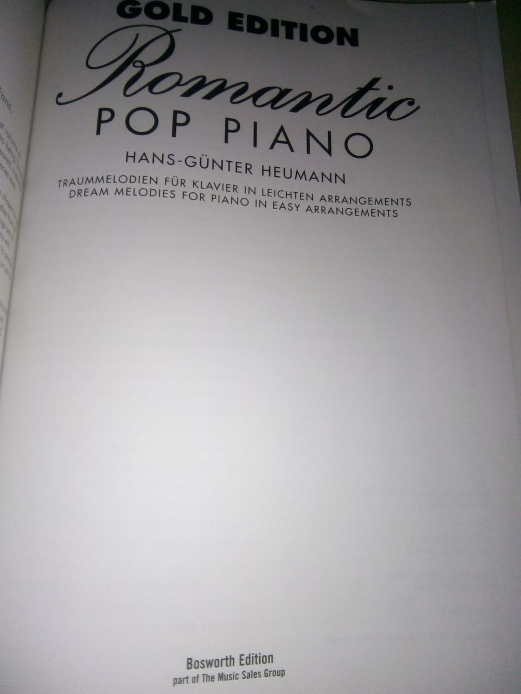 Libri: Romantic Pop Piano - Gold Edition - Hans Günter Heumann + CD – Usato da St. Gallen venduto da elk2024 1