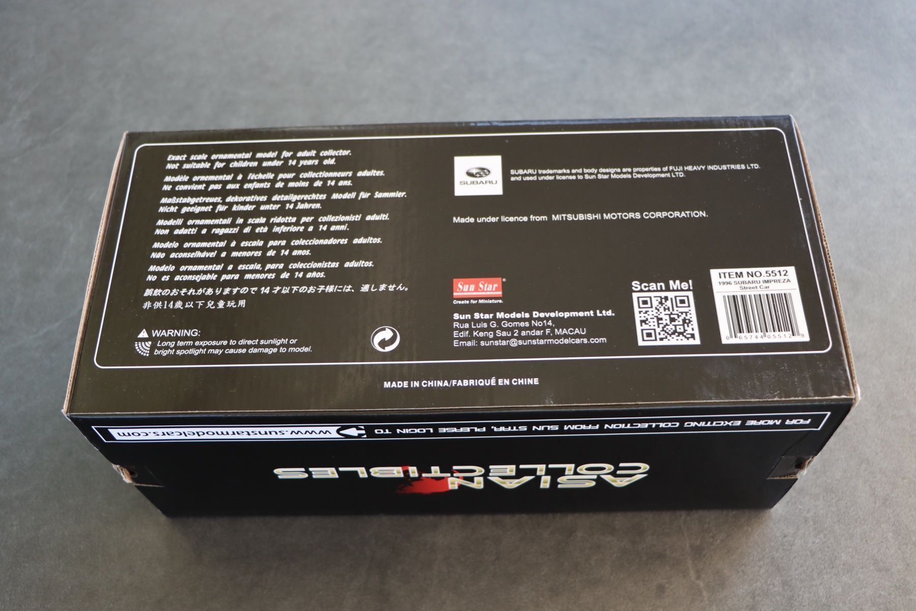 Subaru Modellini d'auto: Subaru Impreza 1996 1:18 SunStar – Nuovo e nell'imballaggio originale da Bühl b.Aarberg venduto da modelldiecast 2